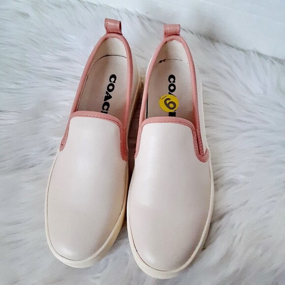 Coach G5310 Women's Loafer Pink Leather Shoes size 9B - Picture 1 of 9